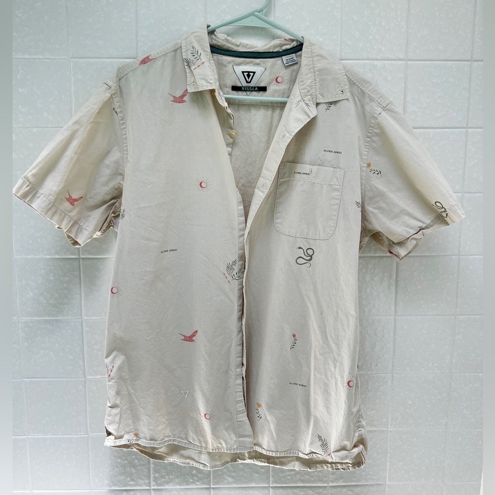 Vissla Men's Ecology Center Surf Farm Eco Shirt- SIZE M